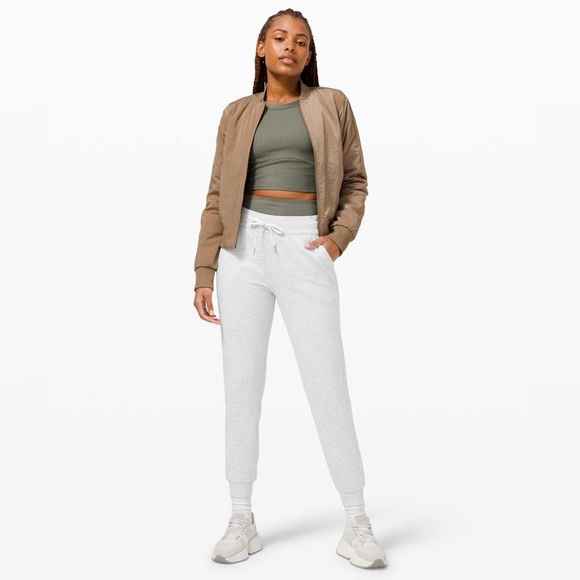 lululemon athletica Pants - Lululemon Scuba High-Rise Jogger in Heathered Light Gray